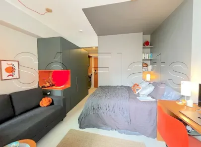 Apartamento com 1 Quarto para alugar, 24m² no Pinheiros, São Paulo