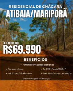 Lote/Terreno à venda, 600m² no Canjica (Terra Preta), Mairiporã