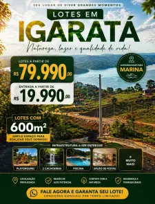 Lote/Terreno à venda, 600m² no Centro, Igaratá