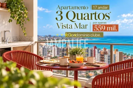 Apartamento com 3 Quartos à venda, 58m² no Bessa, João Pessoa