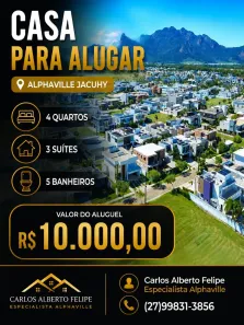 Casa de Condomínio com 4 Quartos para alugar, 320m² no Jacuhy, Serra