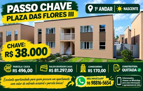 Apartamento com 2 Quartos à venda, 46m² no Centro, Paço do Lumiar