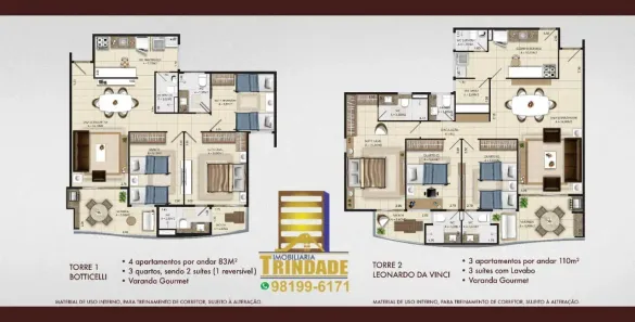 Apartamento com 3 Quartos à venda, 84m² no Renascença, São Luís