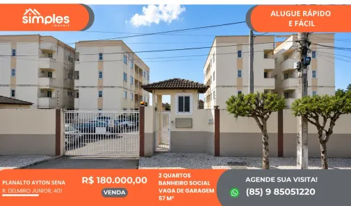 Apartamento com 2 Quartos à venda, 57m² no Planalto Ayrton Senna, Fortaleza