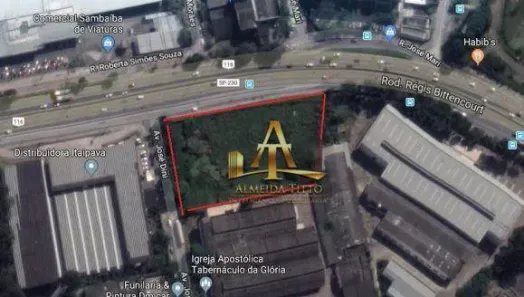 Lote/Terreno para alugar, 7165m² no Chácara Agrindus, Taboão da Serra