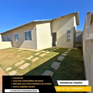 Casa de Condomínio com 3 Quartos à venda, 70m² no Residencial Recanto das Veredas, Senador Canedo