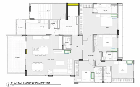 Apartamento com 4 Quartos à venda, 200m² no Santa Helena, Juiz de Fora