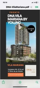 Apartamento com 1 Quarto para alugar, 28m² no Vila Mariana, São Paulo