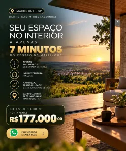 Lote/Terreno à venda, 1000m² no Jardim Tres Lagoinhas, Mairinque