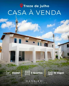 Sobrado com 3 Quartos à venda, 840m² no Treze de Julho, Aracaju