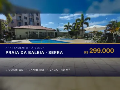 Apartamento com 2 Quartos à venda, 49m² no Praia da Baleia, Serra