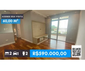 Apartamento com 2 Quartos à venda, 60m² no Vila Gomes, São Paulo