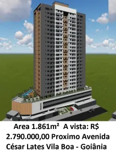 Lote/Terreno à venda, 1861m² no Jardim Vila Boa, Goiânia