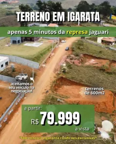 Lote/Terreno à venda, 600m² no Recanto das Águas, Igaratá