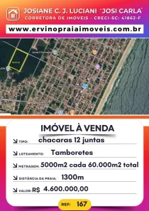 Fazenda/Sítio à venda, 60000m² no Praia do Ervino, São Francisco do Sul