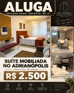 Apartamento com 1 Quarto para alugar, 28m² no Nossa Senhora das Graças, Manaus
