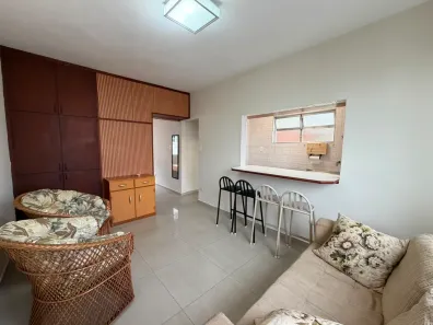 Apartamento com 1 Quarto para alugar, 50m² no Gonzaga, Santos