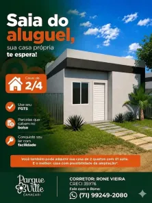 Casa de Condomínio com 2 Quartos à venda, 160m² no Lama Preta, Camaçari