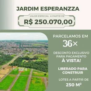 Lote/Terreno à venda, 250m² no Jardim Esperanza, Rio Verde