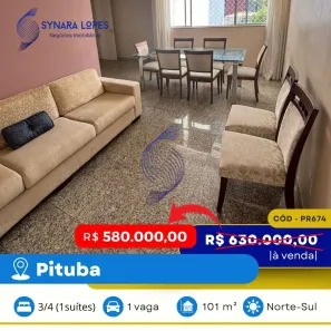 Apartamento com 3 Quartos à venda, 101m² no Pituba, Salvador