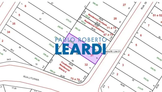 Lote/Terreno à venda, 208m² no Parque das Nações, Santo André