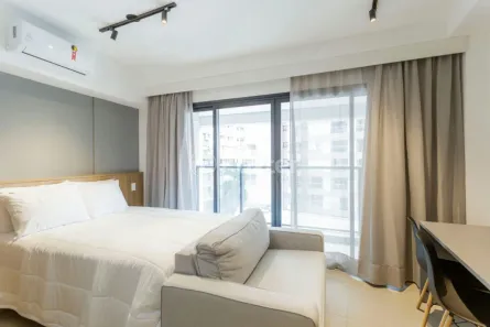 Kitnet com 1 Quarto à venda, 26m² no Indianópolis, São Paulo