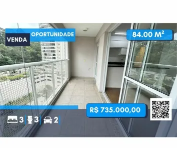 Apartamento com 3 Quartos à venda, 84m² no Vila Andrade, São Paulo
