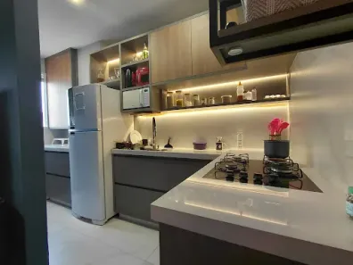 Apartamento com 2 Quartos para alugar, 44m² no Vila Monte Alegre, Paulínia