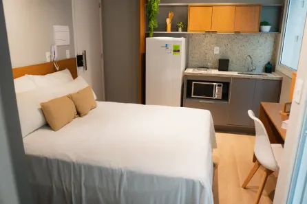 Apartamento com 1 Quarto para alugar, 18m² no Bela Vista, São Paulo