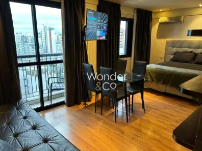 Apartamento com 1 Quarto para alugar, 30m² no Indianópolis, São Paulo