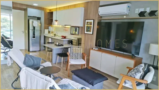 Apartamento com 1 Quarto para alugar, 50m² no Brooklin Paulista, São Paulo