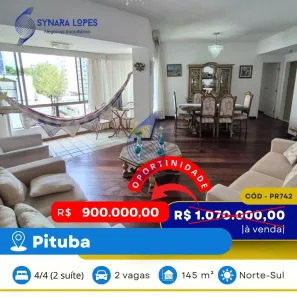 Apartamento com 4 Quartos à venda, 145m² no Pituba, Salvador