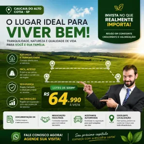 Lote/Terreno à venda, 500m² no Centro, Vargem Grande Paulista