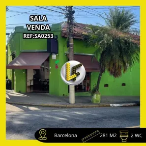 Sala Comercial à venda, 281m² no Barcelona, São Caetano do Sul