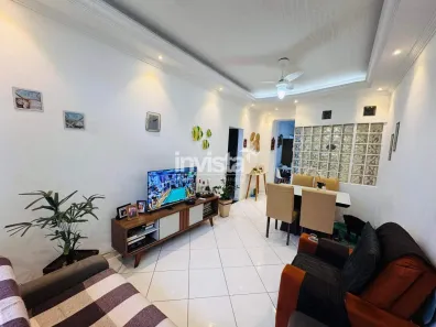 Apartamento com 2 Quartos para alugar, 77m² no Boqueirão, Santos