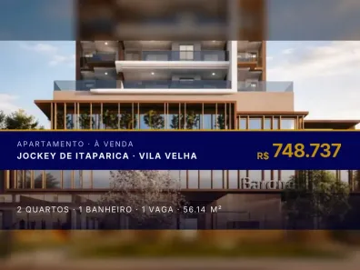Apartamento com 2 Quartos à venda, 56m² no Jockey de Itaparica, Vila Velha