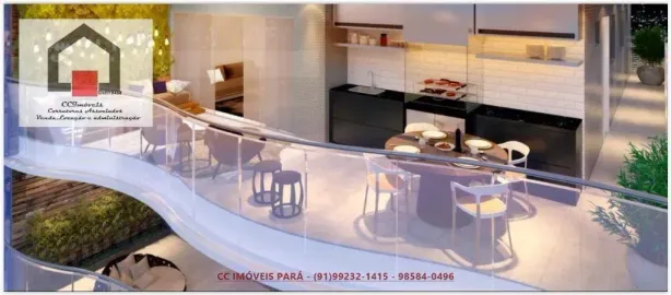 Apartamento com 3 Quartos para alugar, 181m² no Nazaré, Belém