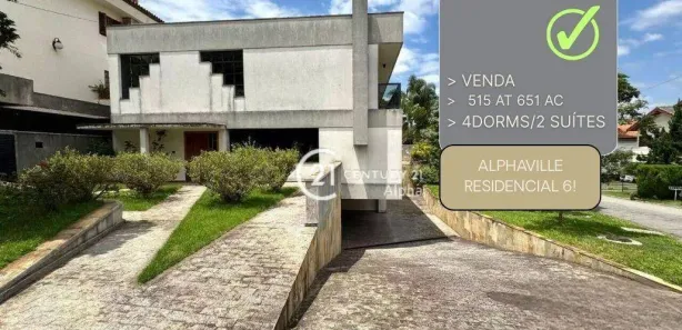 Casa de Condomínio com 4 Quartos à venda, 651m² no Alphaville, Santana de Parnaíba