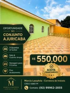 Casa com 3 Quartos à venda, 200m² no Alvorada, Manaus