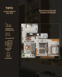 Apartamento com 2 Quartos à venda, 67m² no Linhares, Juiz de Fora