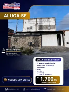 Casa com 3 Quartos para alugar, 200m² no Mangabeira, João Pessoa
