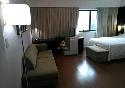 Flat com 1 Quarto para alugar, 33m² no Indianópolis, São Paulo
