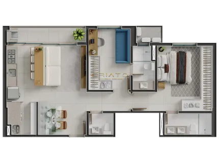 Apartamento com 2 Quartos à venda, 72m² no Jundiaí, Anápolis