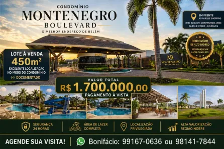 Lote/Terreno à venda, 450m² no Parque Verde, Belém