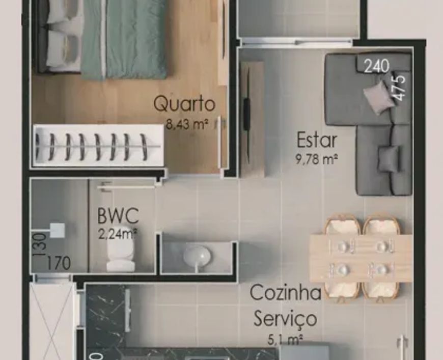 RESIDENCIAL ICARIA no Vila Izabel, Curitiba