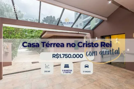 Casa com 3 Quartos à venda, 297m² no Cristo Rei, Curitiba