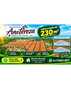 Lote/Terreno à venda, 230m² no Residencial Jair Ferreira, Abadia de Goiás