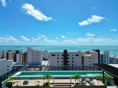 Flat com 1 Quarto para venda ou aluguel, 25m² no Ponta de Campina, Cabedelo
