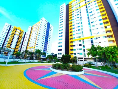 Apartamento com 3 Quartos para alugar, 98m² no Ponta Negra, Manaus
