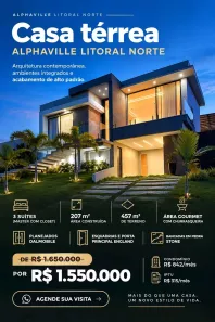 Casa de Condomínio com 4 Quartos à venda, 207m² no Alphaville (Abrantes), Camaçari
